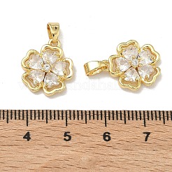 Pendentifs avec zircon cubiques à micro-pavés en laiton&nbsp;KK-H265-08A-G