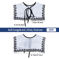 1 Stück abnehmbare Organza-Kragen&nbsp;AJEW-GF0007-70
