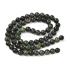 Brins de perles de jade canadien naturel&nbsp;GG-CBA6BAC-A02-6mm