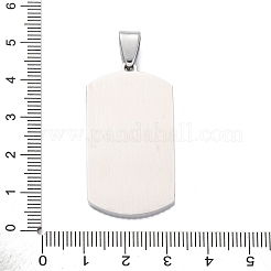 Pendentifs en acier inoxydable 304 micro pavés de zircones cubiques&nbsp;STAS-U043-26P