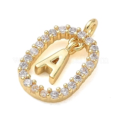 26 Stk. Messing Micro Pave klarer Zirkonia Anhänger&nbsp;KK-L268-032G