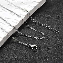 Collana a catena in acciaio inossidabile 304 anti-ossidazione&nbsp;STAS-T040-PJ204-50