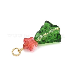 Pendentifs en verre teinté et chauffé pour sapin de Noël&nbsp;PALLOY-JF04391