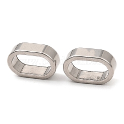 Anlaufgeschützte Schiebe-Charms/Schiebeperlen aus Edelstahl 303&nbsp;STAS-D061-03E-P