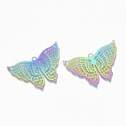 Pendentifs en filigrane d'acier inoxydable avec placage ionique (IP) 201&nbsp;X-STAS-S108-111