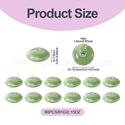 80 Stück 61 g Acryl-Imitationsperlen aus Edelsteinen&nbsp;MACR-TADJ0001-10B