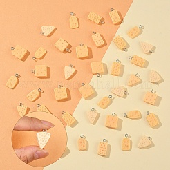 40 Stück 8 Stile Anhänger aus Kunstharz in Form von Lebensmittelimitat&nbsp;RESI-YW0004-15