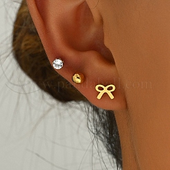 Elegantes conjuntos de pendientes con lazo de acero inoxidable 201&nbsp;BX1119-2