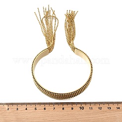 Armreifen mit Quasten aus 304 Edelstahl für Damen&nbsp;BJEW-V012-02G