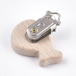 Clips porte-tétine en bois de hêtre&nbsp;X-WOOD-T015-07