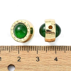Perle di resina in lega di placcatura a cremagliera&nbsp;RESI-Z027-01G-03