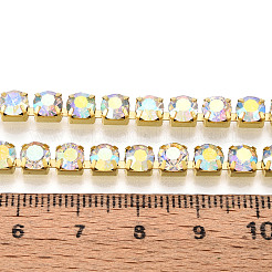 Chaînes en laiton avec strass&nbsp;CHC-T001-SS24-02G
