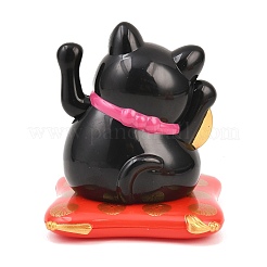 Figurines maneki-neko en plastique ABS alimentées à l'énergie solaire&nbsp;DJEW-B017-01A-04
