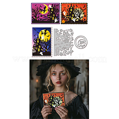 Halloween-Haus-Stanzschablonen aus Kohlenstoffstahl&nbsp;DIY-WH0309-2414