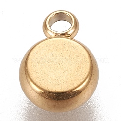 Pendentifs cabochons en acier inoxydable 304 avec placage ionique (IP)&nbsp;X-STAS-K202-03A-G