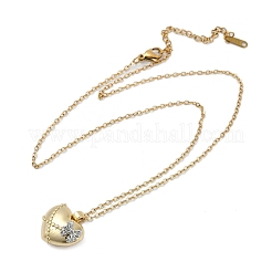 Colliers avec pendentif en forme de cœur en forme de nœud papillon croisé en laiton&nbsp;LS-NJEW-K280-06G-02