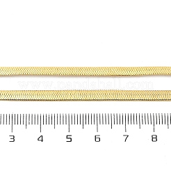 Laiton serpent plat colliers de chaîne&nbsp;NJEW-A042-02G-01