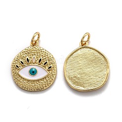 Pendentifs d'émail en laiton &nbsp;KK-O140-08G