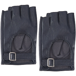 Halbfingerhandschuhe aus PU-Leder&nbsp;AJEW-WH20816-196A