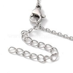 Colliers avec pendentif en forme de nœud papillon et chaîne en acier inoxydable 304 anti-ternissement&nbsp;NJEW-Z041-03P-01