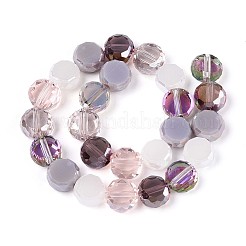 Chapelets de perles en verre électroplaqué&nbsp;X-EGLA-N022-03A-A02