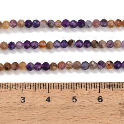Natürliche lila Fluorit Perlen Stränge&nbsp;GG-CBA753B-A01-3mm