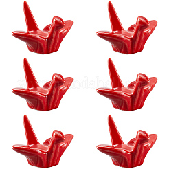 Supporti per bacchette in ceramica con gru di carta&nbsp;DJEW-WH0058-12C