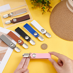 8 x Hutclips aus Legierung in 8 Farben.&nbsp;FIND-PH0005-76