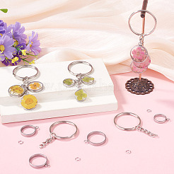 5 pendentif à lunette arrière ouverte en acier inoxydable 304&nbsp;STAS-TAD0001-01A