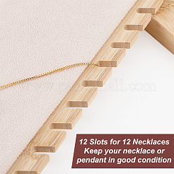 Bambus Holz Schmuck Sammlung Halskette Display stehen&nbsp;ODIS-WH0005-06