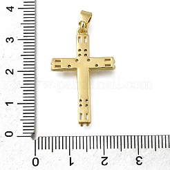 Messing micro pave klare zirkonia anhänger&nbsp;LS-ZIRC-I070-058G