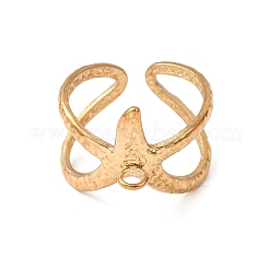 Sertissage de bague de manchette en acier inoxydable 304 en forme d'étoile de mer&nbsp;SA-CBA7DC2-01G
