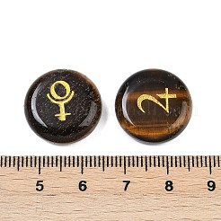 10 Stück 10 Stile natürliche Tigerauge Cabochons&nbsp;G-G193-03D