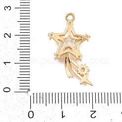 Pendenti in zirconi cubici trasparenti in micro pavè di ottone&nbsp;KK-D265-05G
