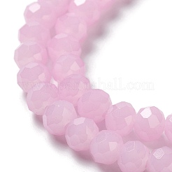 Perles de verre imitation jade cuites au four&nbsp;LS-DGLA-A034-J8MM-A26