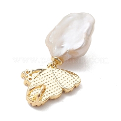 Natürliche Keishi-Perle mit Anhängern aus Paua-Muscheln&nbsp;PALLOY-JF05248