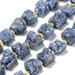 Elettrodeposte druzy naturale perline agata fili&nbsp;G-G289-01B