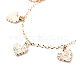 Bracciale in lega smaltata con ciondoli a cuore&nbsp;BJEW-JB08678