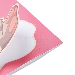 8 Stück Ostern machen Sie Ihr eigenes Gesicht PVC selbstklebende Cartoon-Aufkleber&nbsp;STIC-G001-12