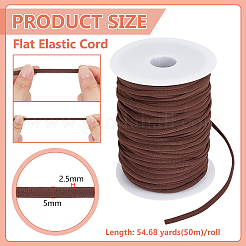 Cordón elástico plano de 50 m&nbsp;OCOR-BC0009-54D