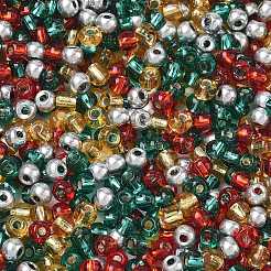 4 Farbige Weihnachtsperlen&nbsp;SEED-X0058-05