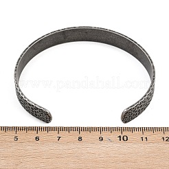 Bracelets manchettes en acier inoxydable chirurgical 316&nbsp;BJEW-C125-07AS