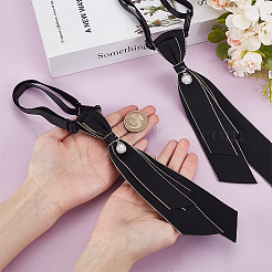 Corbata ajustable de poliéster con resina para mujeres y niñas.&nbsp;AJEW-WH0800-02A