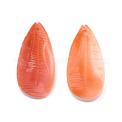 Pendenti conchiglia troco rosso naturale&nbsp;SSHEL-N032-43