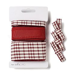 9 Yard 3 Stile Polyesterband mit Schottenmuster&nbsp;SRIB-C002-01G