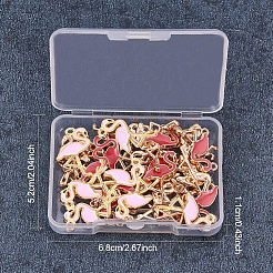 Emaille Anhänger Legierung&nbsp;ENAM-PH0001-04LG-WH