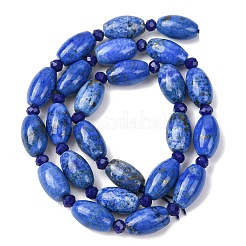 Natürlicher Lapislazuli Perlenstränge&nbsp;G-G453-C07-8x13mm