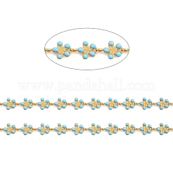 Catena a maglie smaltate in ottone dorato&nbsp;CHC-H103-08D-G