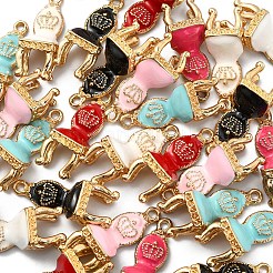 30pcs 6 pendentifs en alliage de couleurs&nbsp;ENAM-CJ0002-36