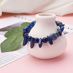 4 Stränge 4 Stil natürliche Lapislazuli Perlen Stränge&nbsp;G-KS0001-12